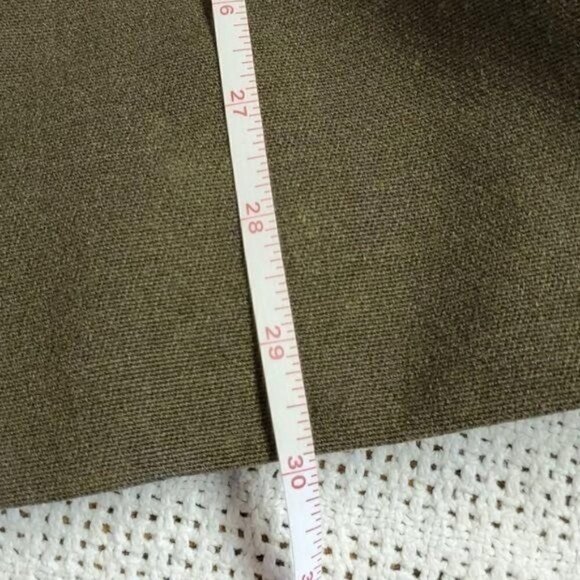 Vintage 60's Union Made Brown Sz. L Fur Collared Lined Button Coat - Picture 8 of 12